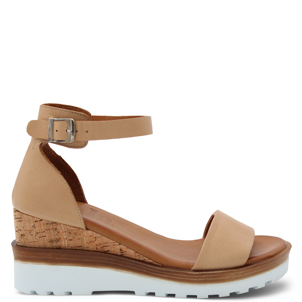 Sala Fifi Women's Wedge Sandal Scissors Light Tan