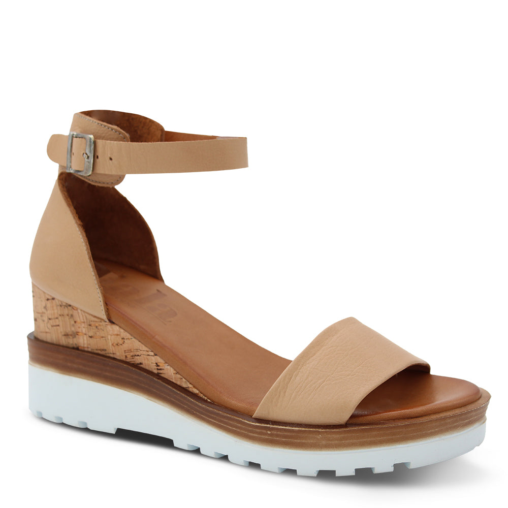 Sala Fifi Women's Wedge Sandal Scissors Light Tan