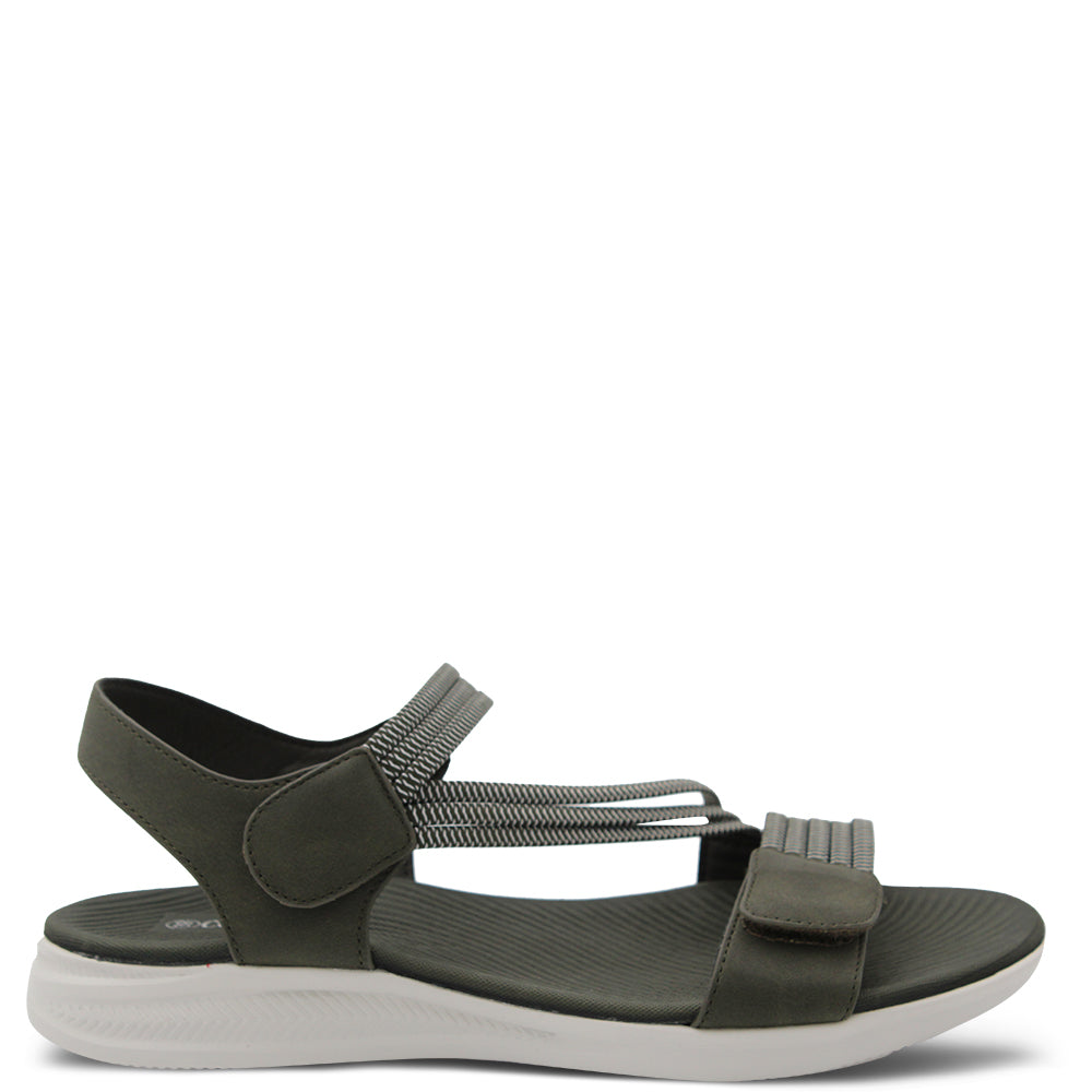 CC Resorts Florrie Womens Flat Sandals Military