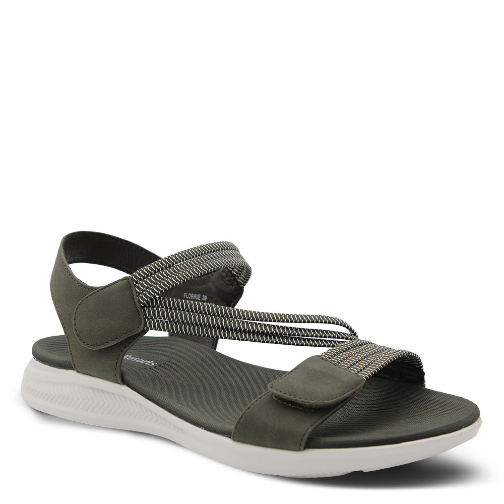 CC Resorts Florrie Womens Flat Sandals Military
