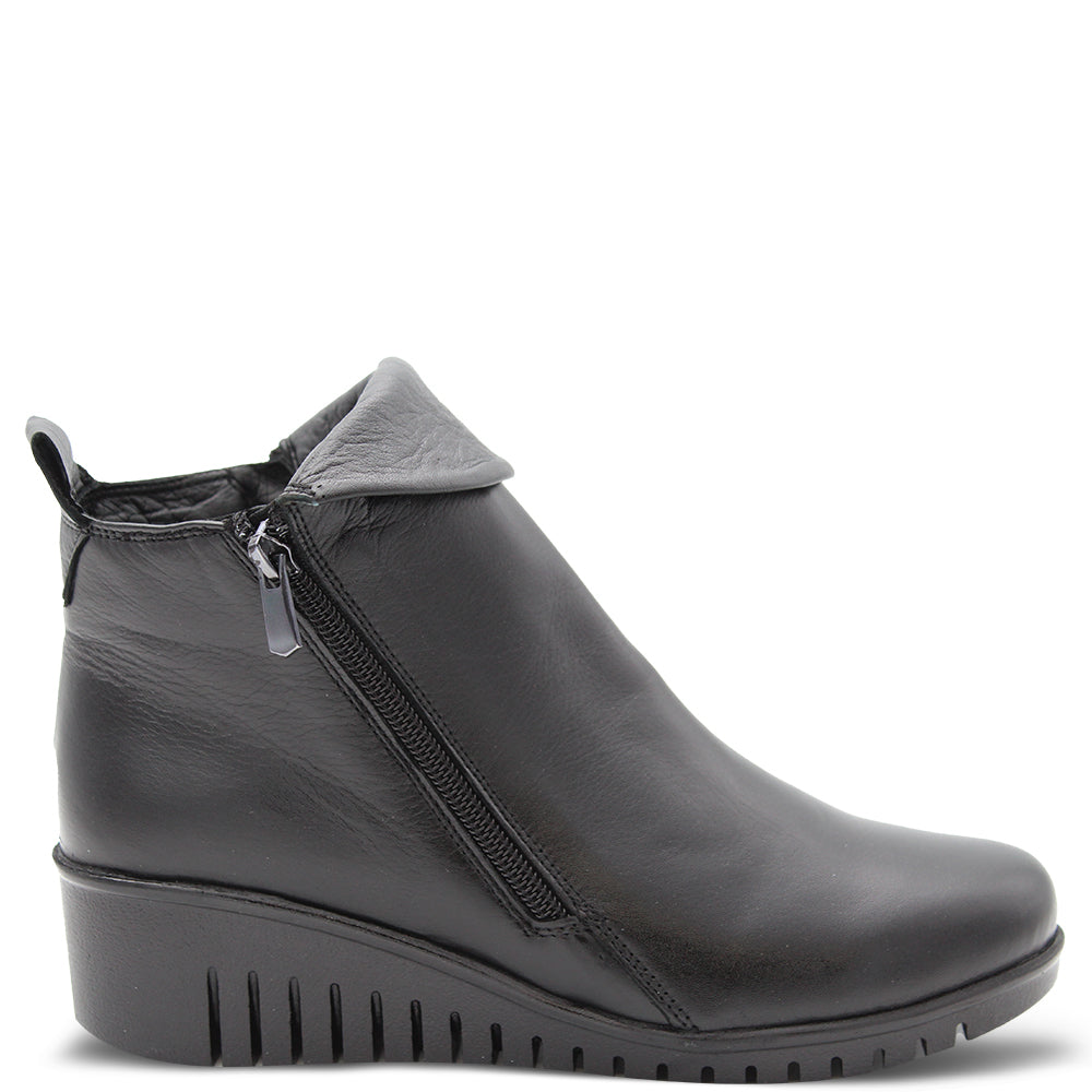 Sala Forest Women's Wedge Boots Black