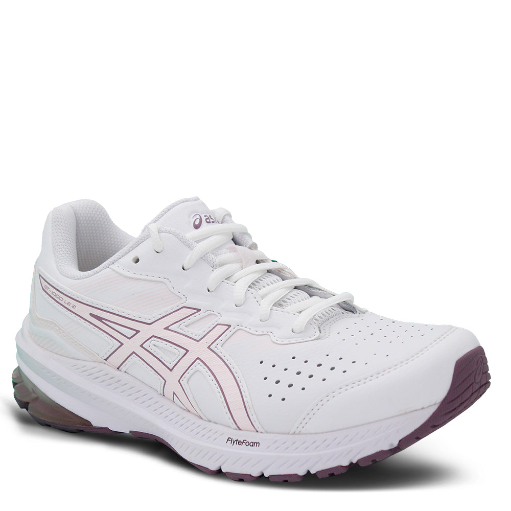 Asics GT1000 LE Leather Women's Walking shoe White / Pink Wide fitting