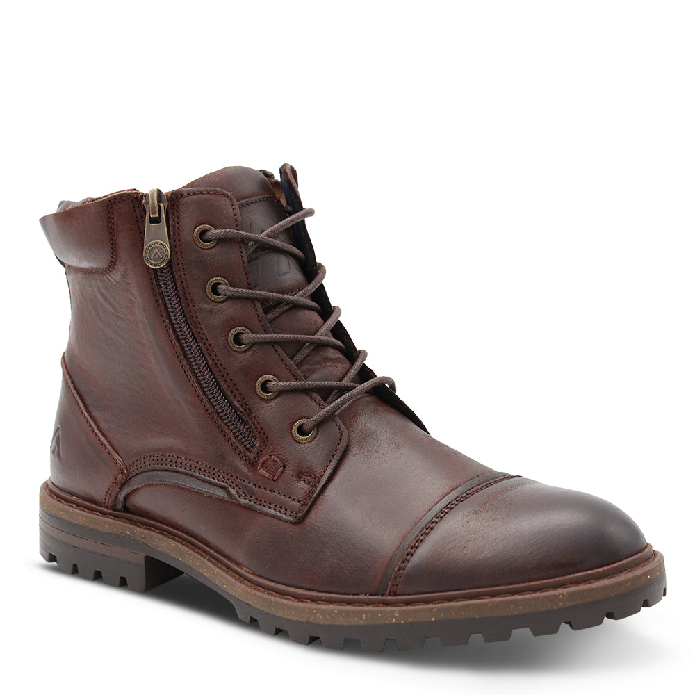 Colorado Gasp Men's Lace & Zip up Ankle Boots Chectnut