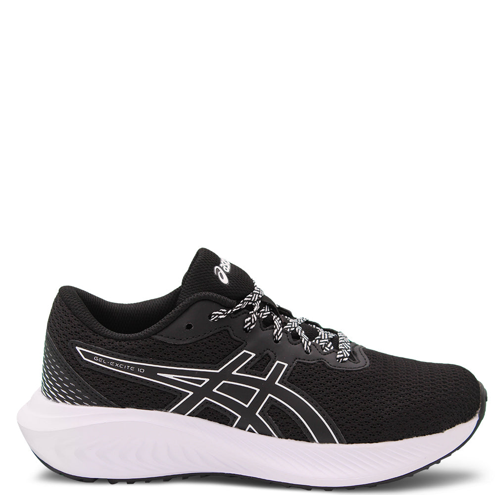 Asics Gel Excite 10 GS Kids Running Shoes Black White