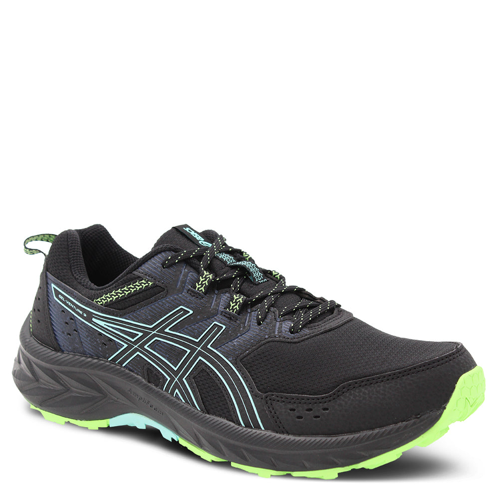 Asics Gel Venture 9 Men's Running Shoes Black Mint