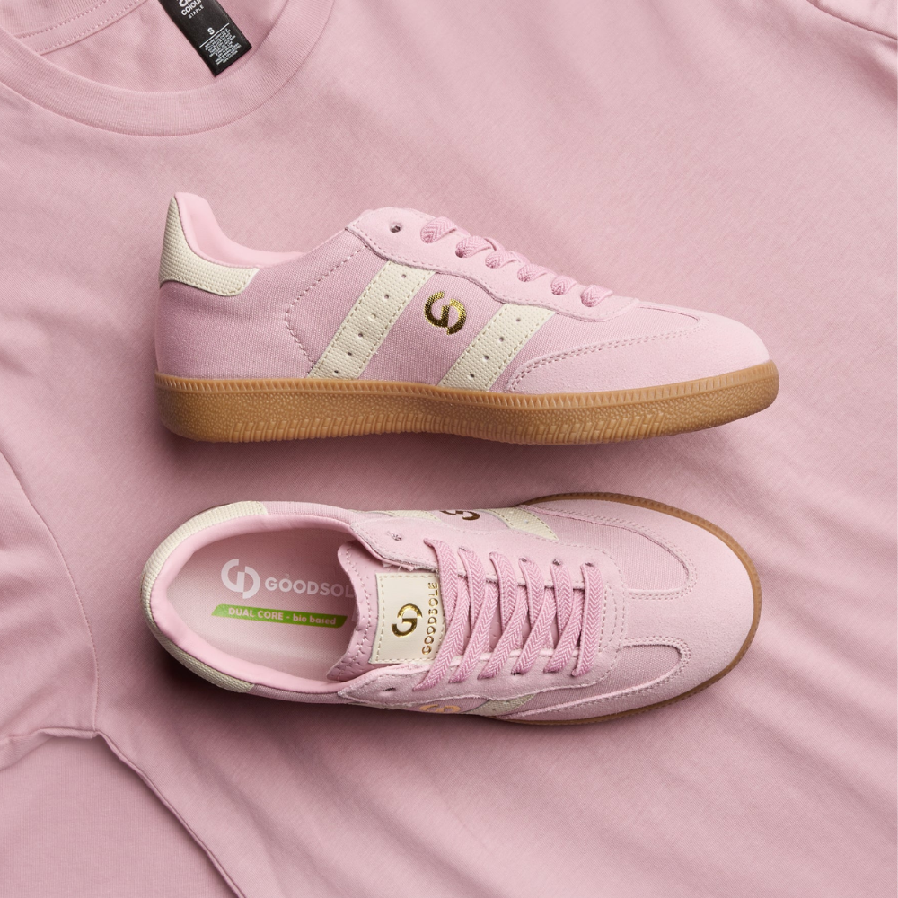 Goodsoles Parallel Canvas Pink Sneakers