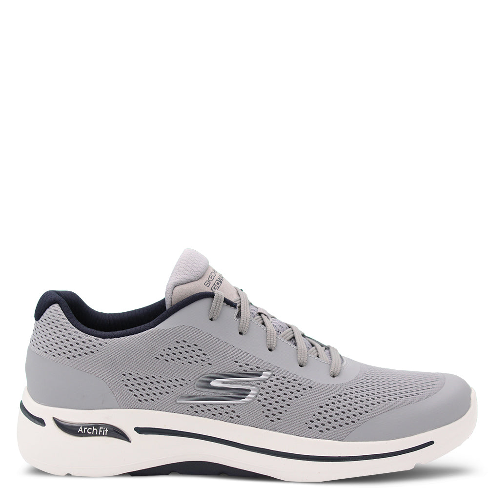 Skechers Go Walk Arch Fit Guideline Men's Sneakers Grey Navy