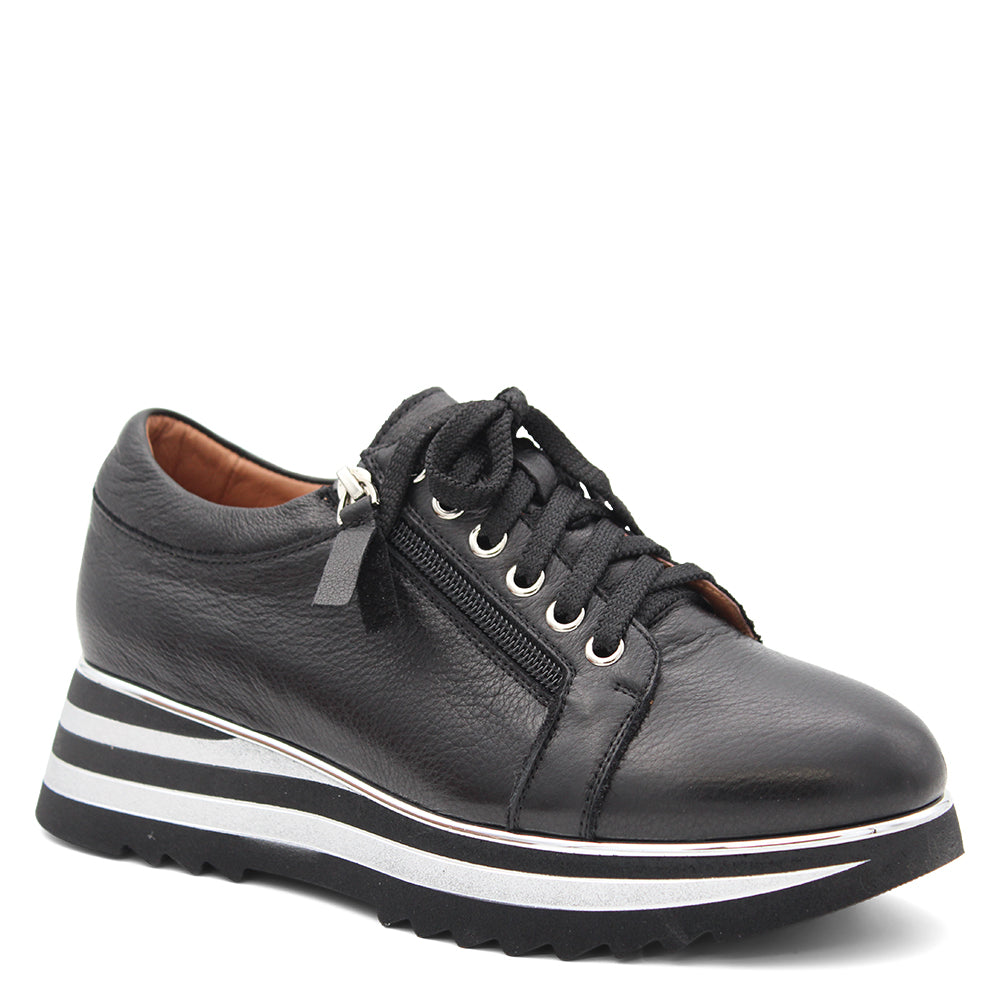 Alfie & Evie Hosting Platform Sneakers Black Silver