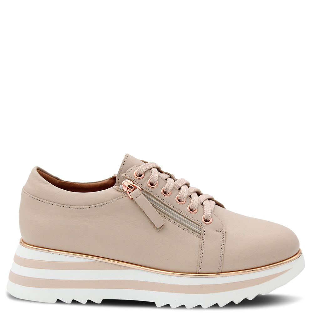 Alfie & Evie Hostng Women's Platform Sneaker Gold
