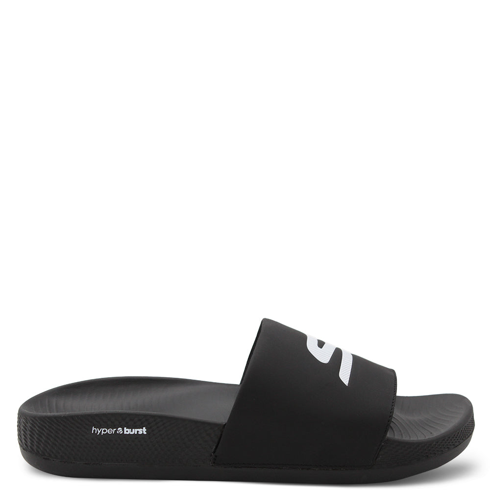 Skechers Hyper Deriver Men's Slides Black & White