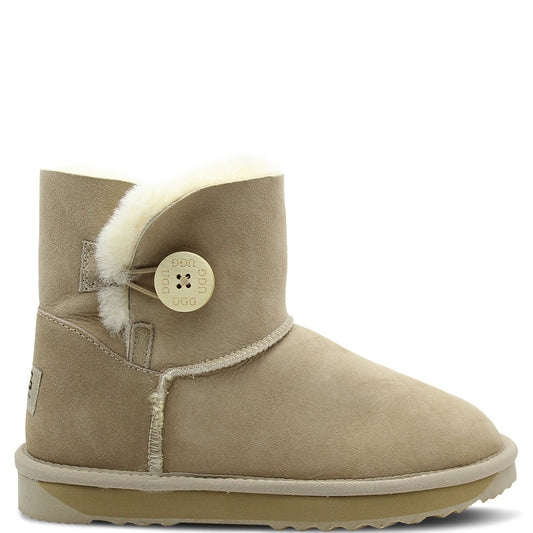 Comfort Me Ultra Short Button Womens Ugg Boots Sand