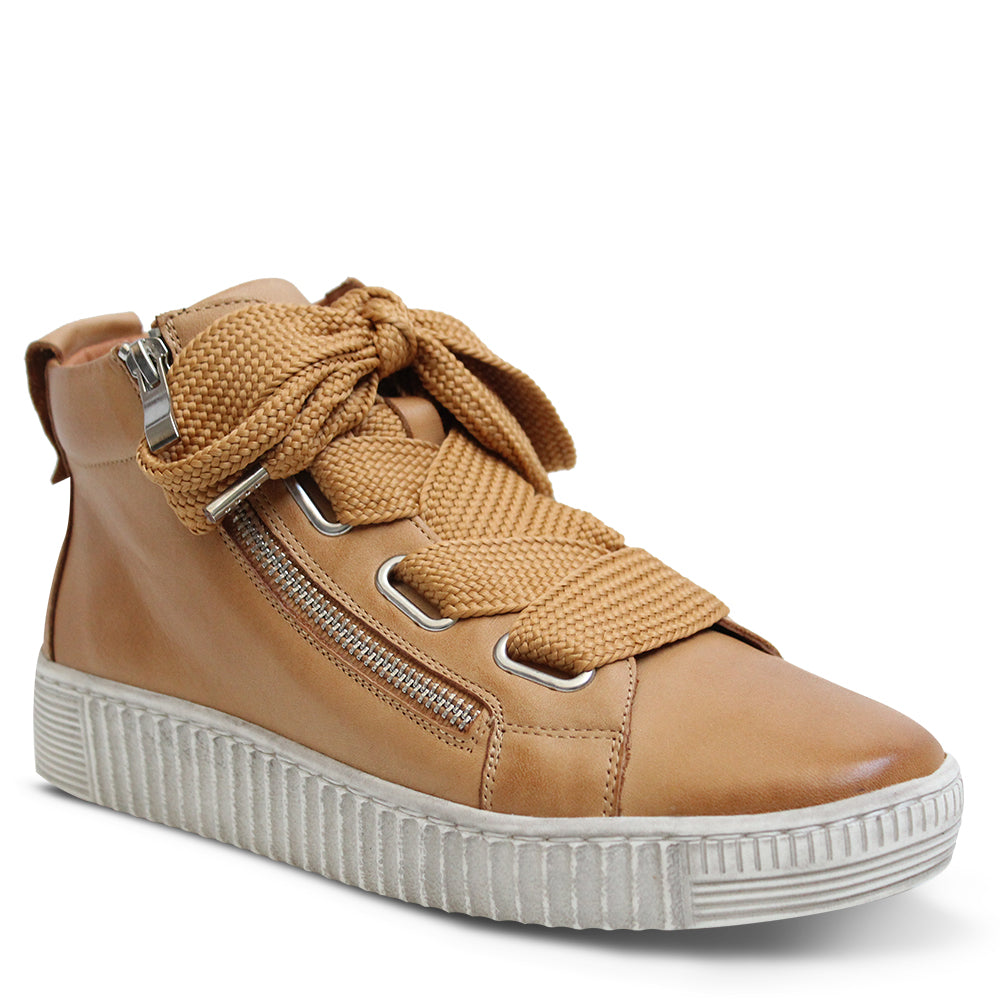EOS Joyous Women's Hi Sneaker Boot Tan