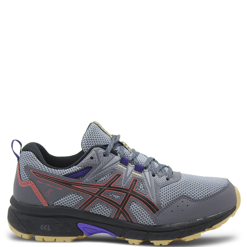 Asics Gel Venture 8 Women's Grey/Red Brick Wide Running Shoe
