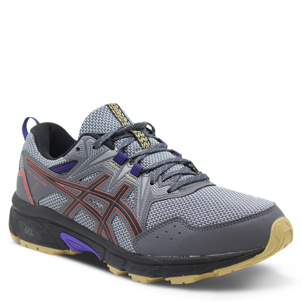 Asics Gel Venture 8 Women's Grey/Red Brick Wide Running Shoe