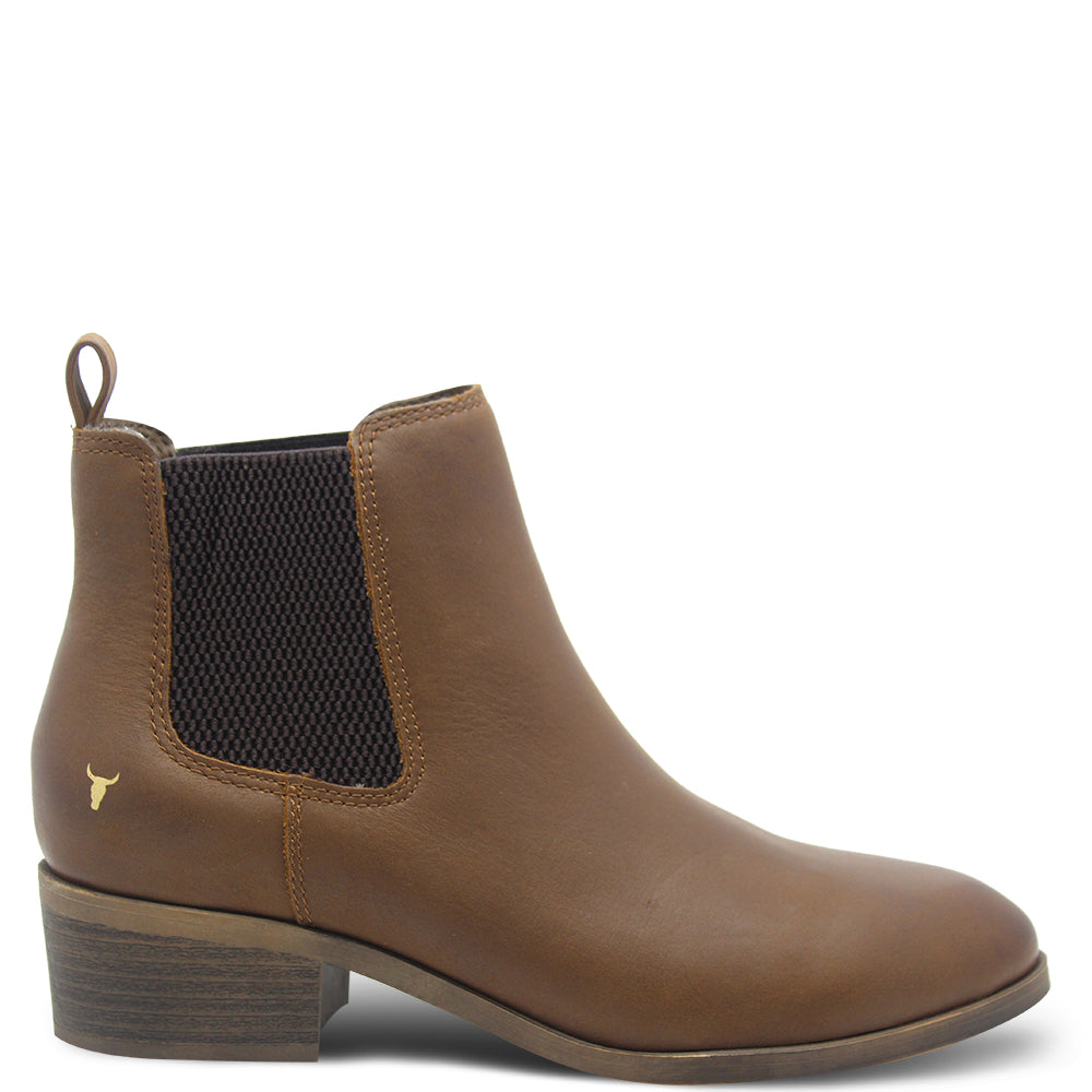 Windsor Smith Ravee Tan Women's Heel Boot