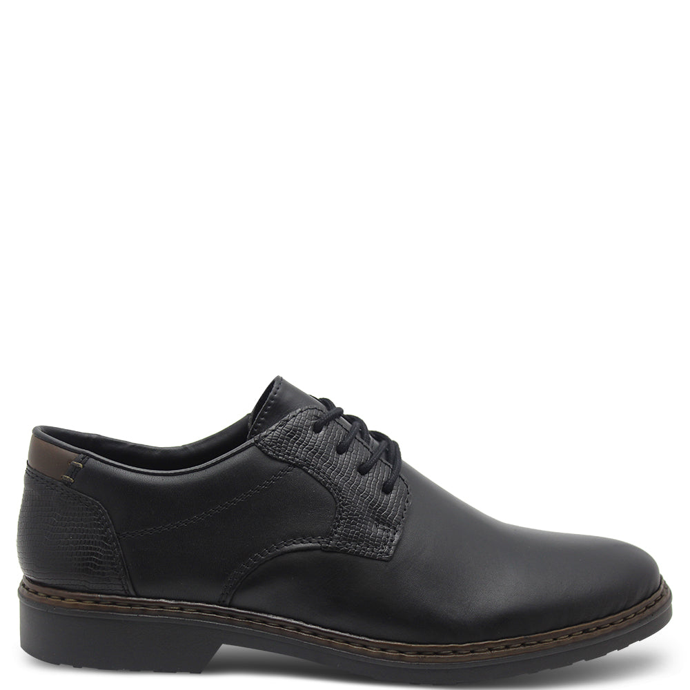 Rieker 16541 Mens Dress lace up Nero Black
