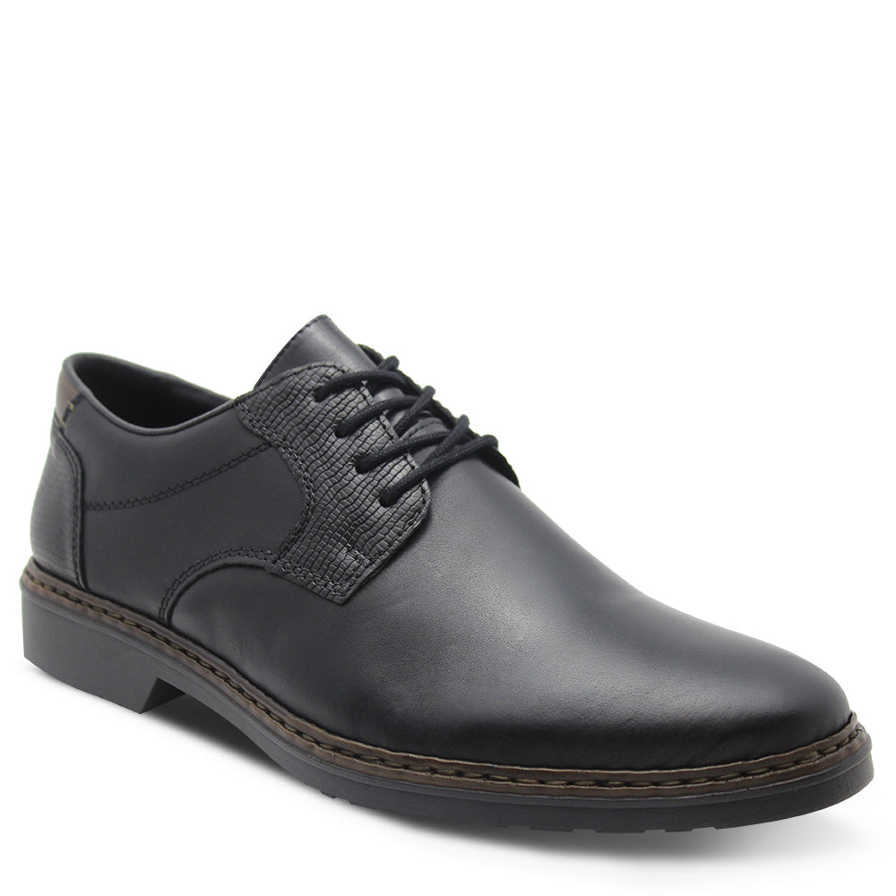 Rieker 16541 Mens Dress lace up Nero Black