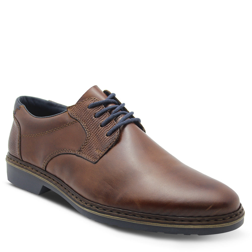 Rieker 16541 Mens Dress lace up Nut Brown