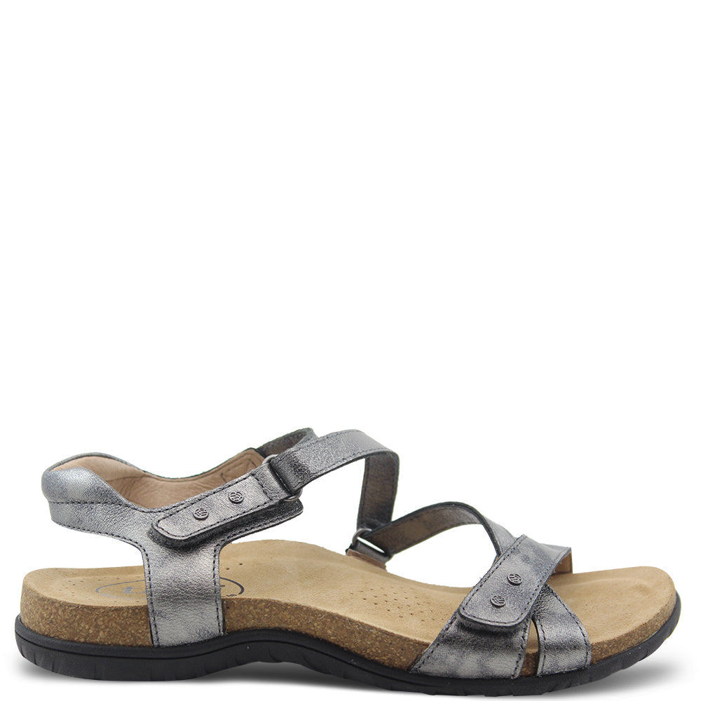 Taos Grand Z Women's Flat Summer Sandals Pewter