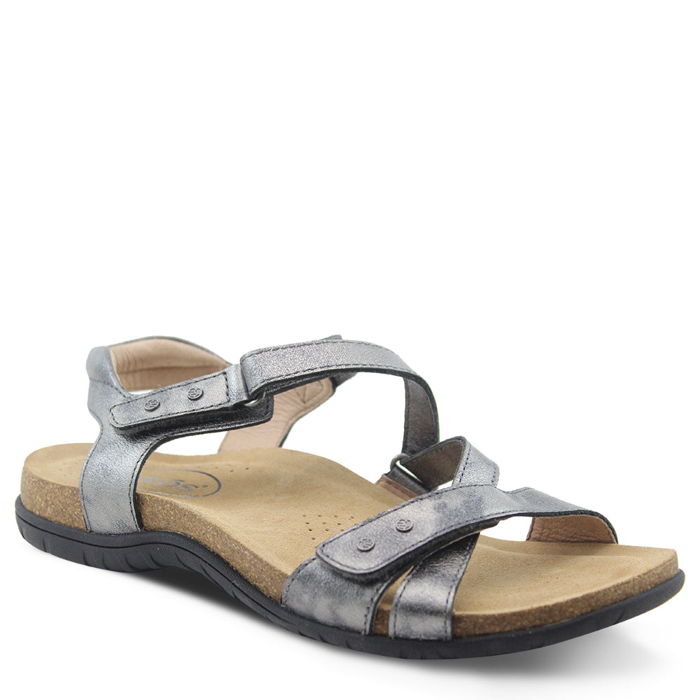 Taos Grand Z Women's Flat Summer Sandals Pewter