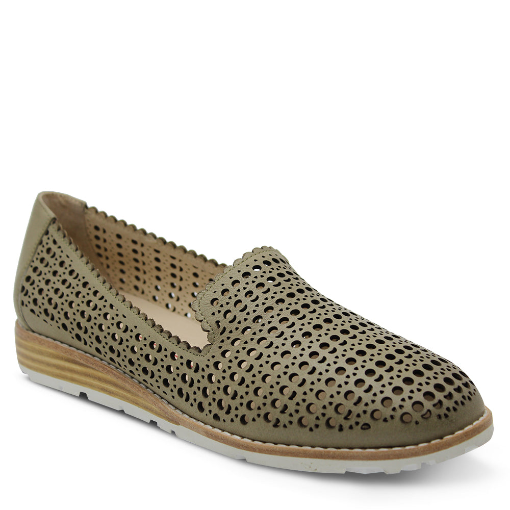 Mollini Quefty Women's Flat Casual Loafer Khaki 