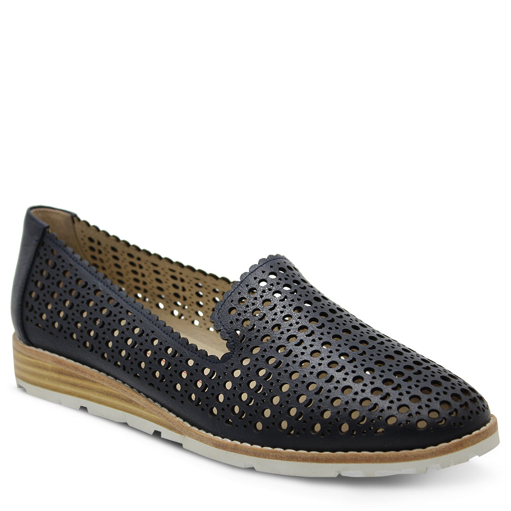 Mollini Quefty Women's Flat Casual Loafer Navy