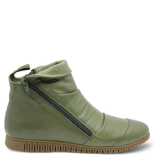 Sala Meteor Women's Flat Boots Dark Olive