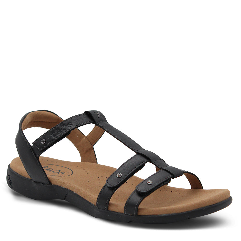 Taos Trophy Women's Flat Summer Sandals Black
