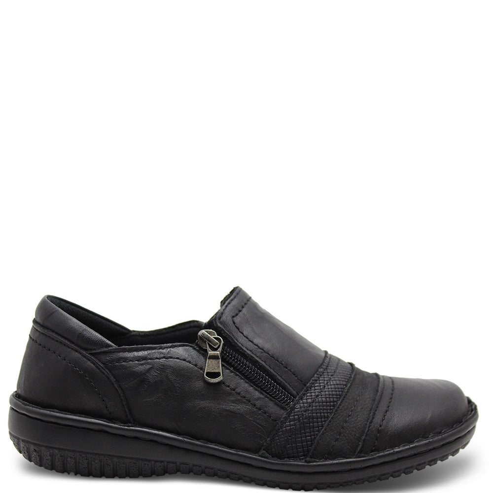 Cabello 5849-27 Womens Flat Casual Black