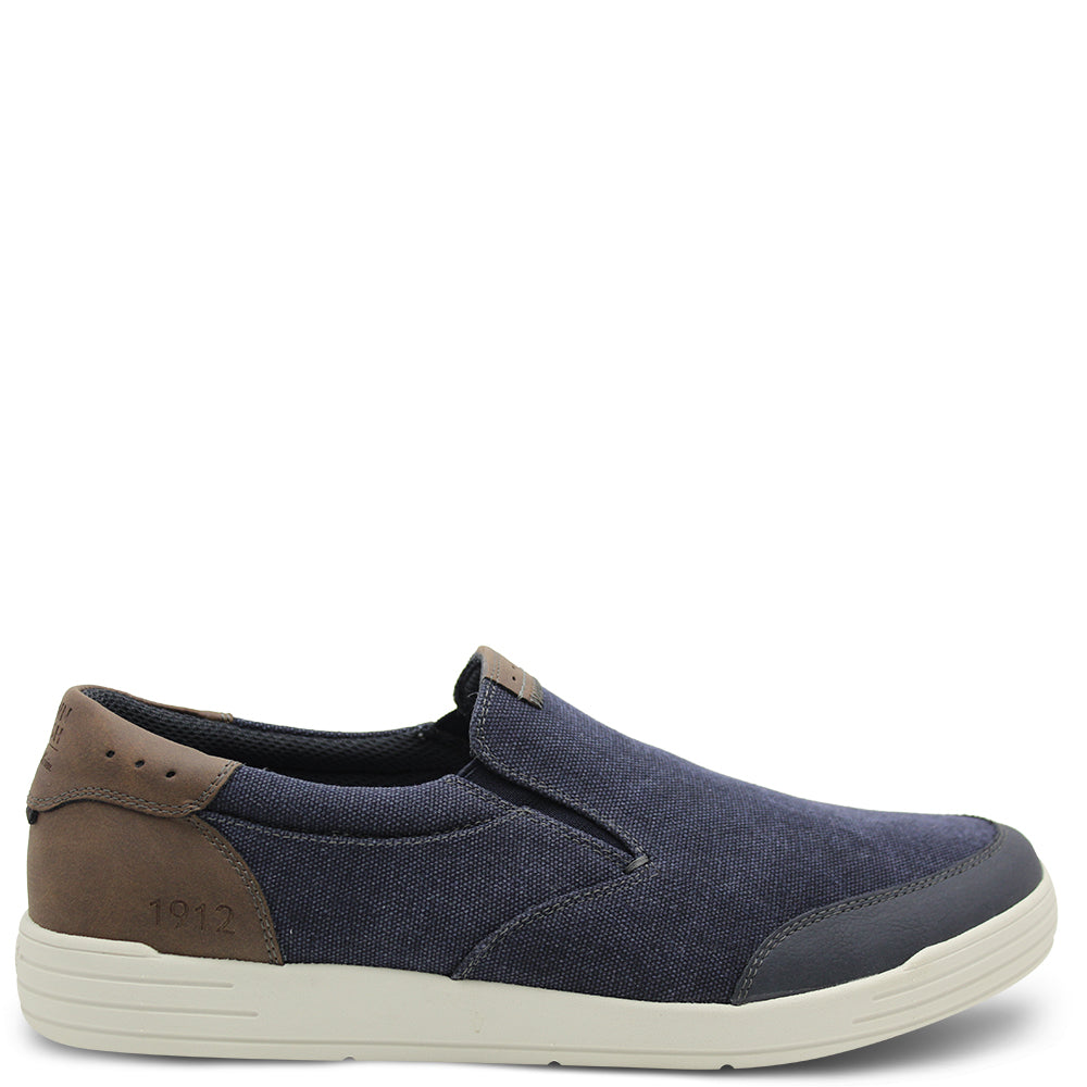Florsheim City Walk Men's Canvas Slip On Navy