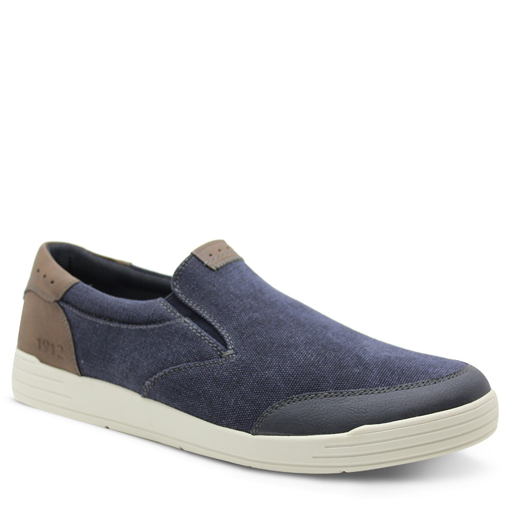 Florsheim City Walk Men's Canvas Slip On Navy