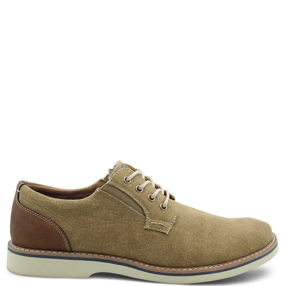 Florsheim Barklay Men's Canvas Casual Lace up Shoes Khaki