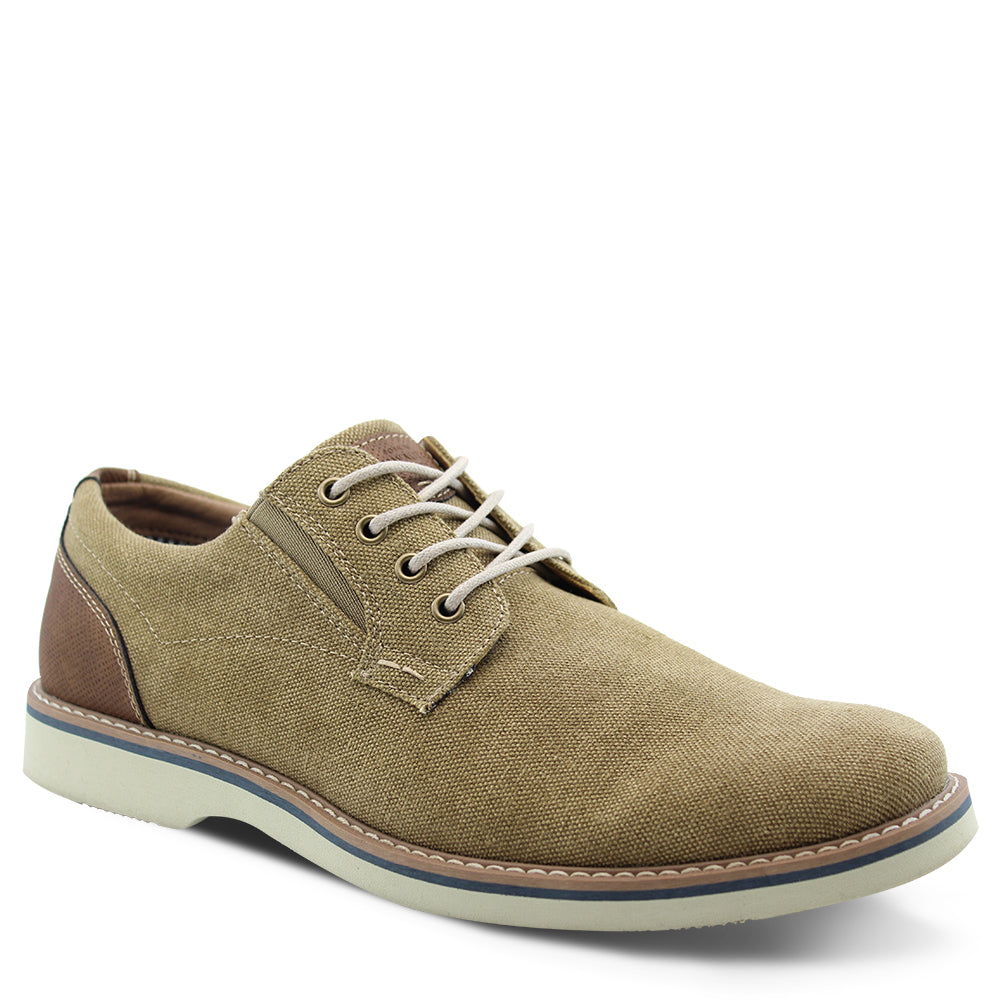 Florsheim Barklay Men's Canvas Casual Lace up Shoes Khaki
