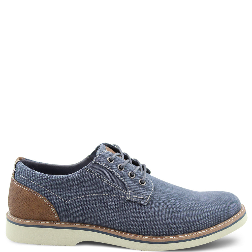 Florsheim Barklay Men's Canvas Casual Lace up Shoes Navy