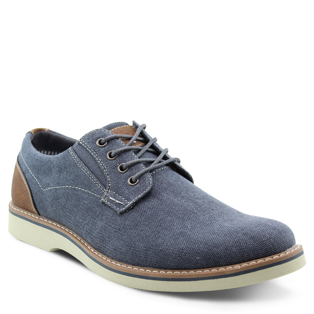 Florsheim Barklay Men's Canvas Casual Lace up Shoes Navy