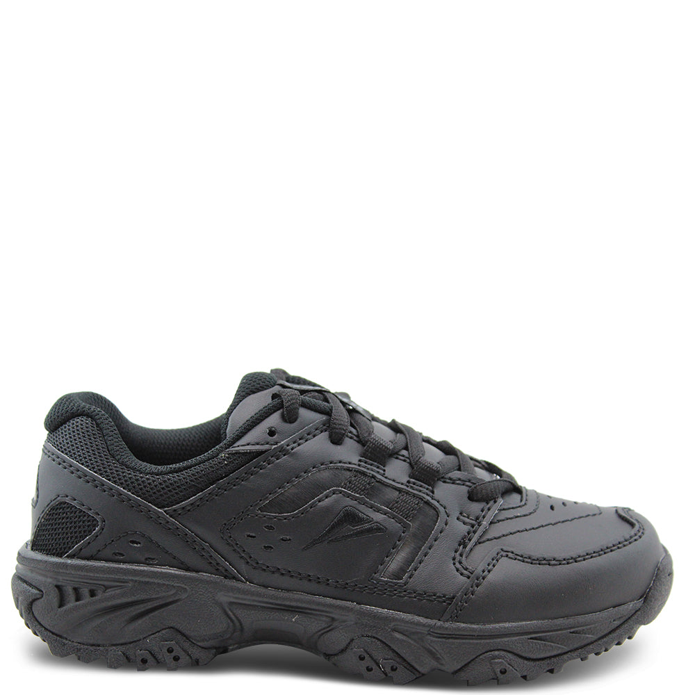 Ascent Cluster Kids School Shoes Black