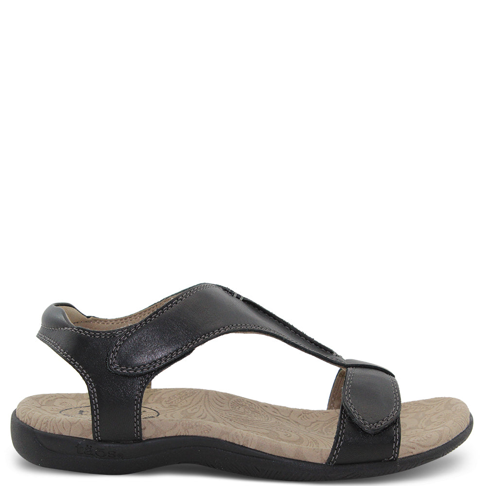 Taos Footwear The Show Women's Flat Sandal Black