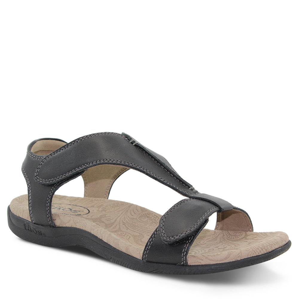 Taos Footwear The Show Women's Flat Sandal Black