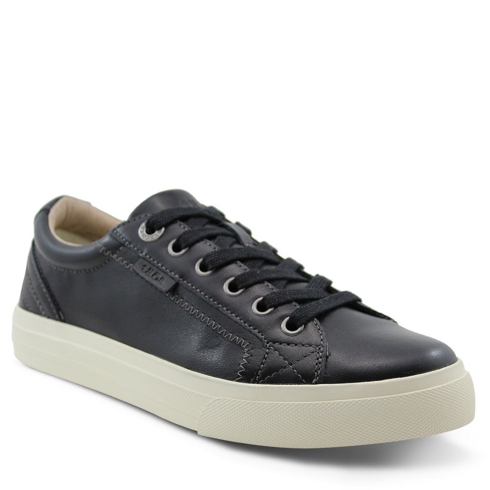 Taos Plim Soul Luxe Leather Women's Sneakers Black