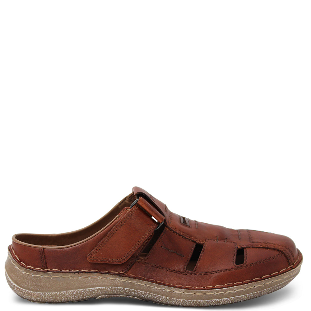 Rieker 03085 Men's Leather Mule Tan