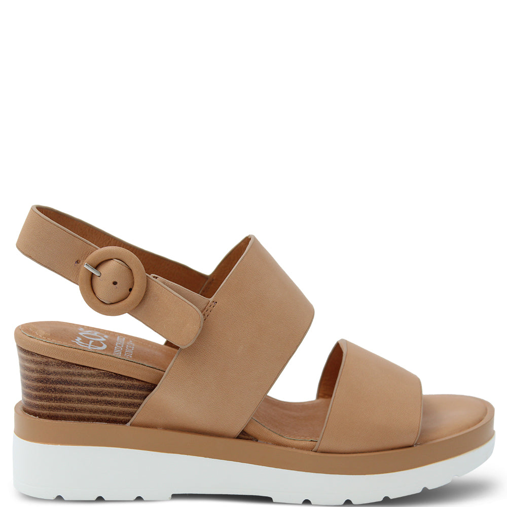 EOS Jades Women's wedge Sandal Tan