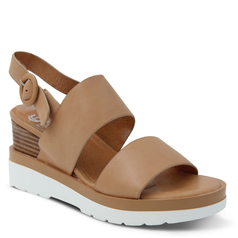 EOS Jades Women's wedge Sandal Tan