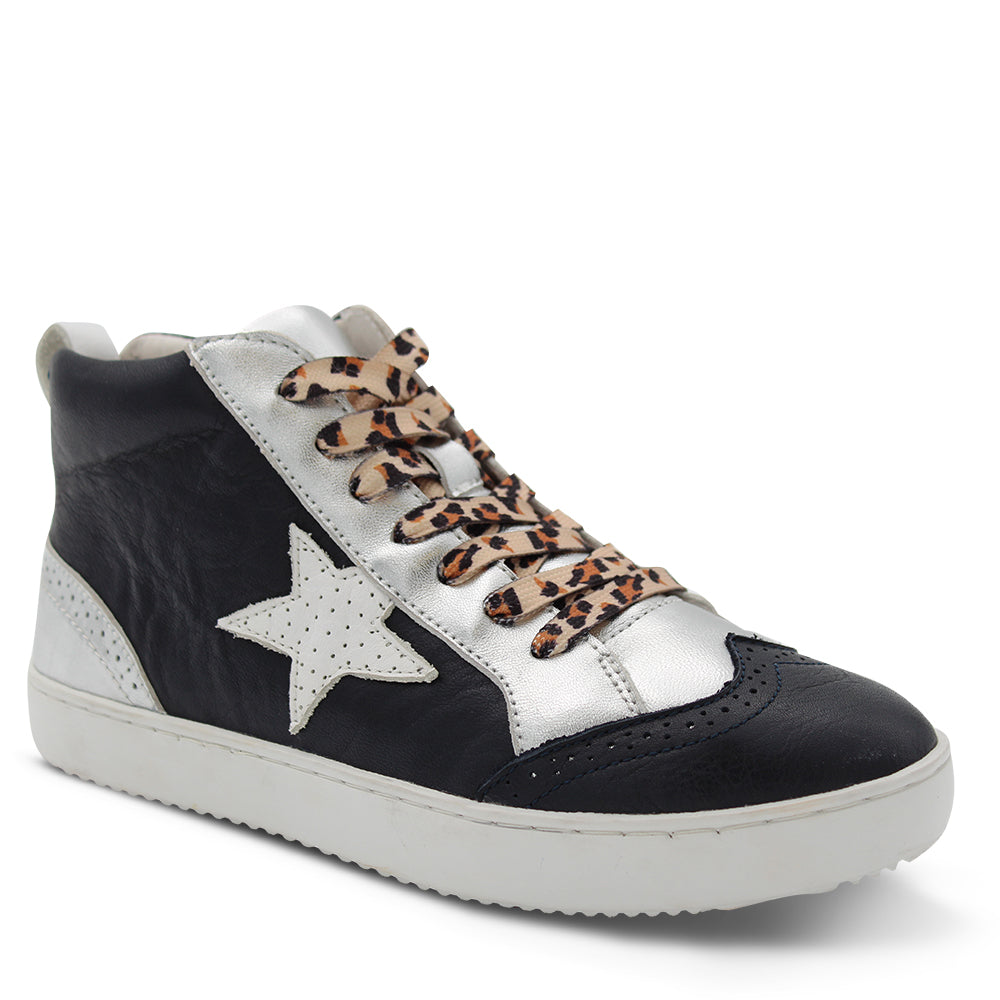 Alfie & Evie Vanity Womens Sneakers Ocean Silver