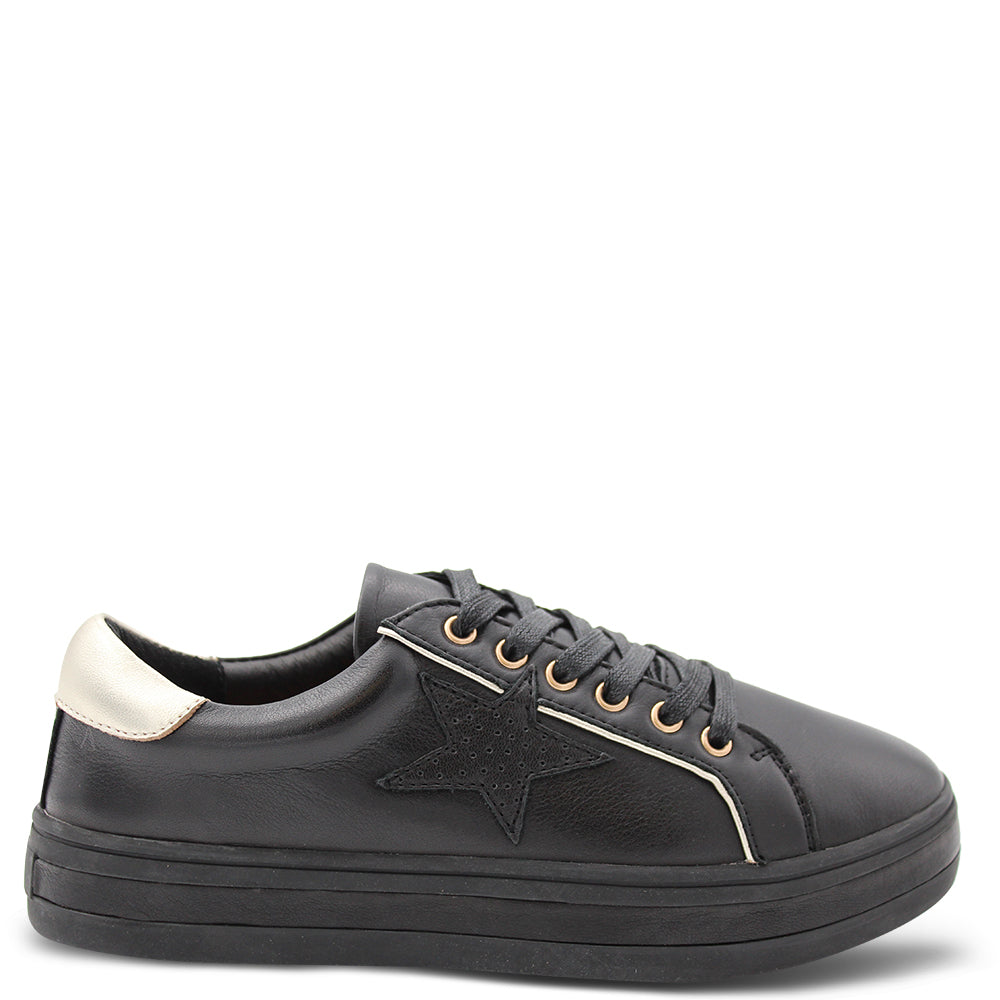 Alfie & Evie Pixar Womens Sneakers Black