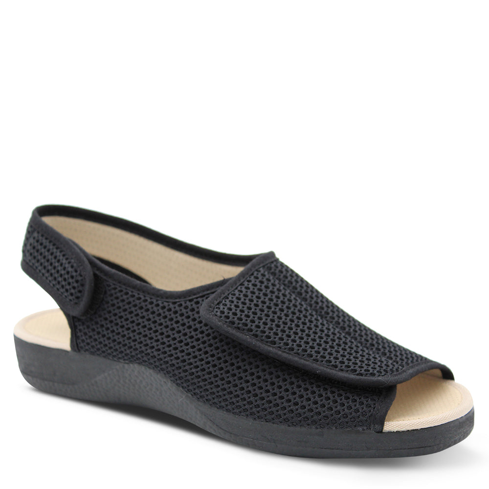 Devalverde 1191 Women's Summer Slippers Black negro
