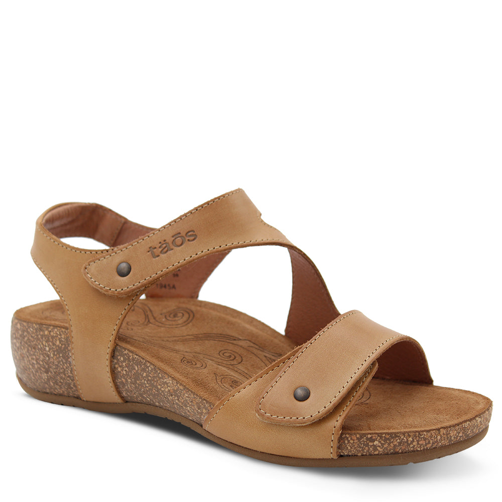 Taos Lovely Women's Leather Sandals Camel