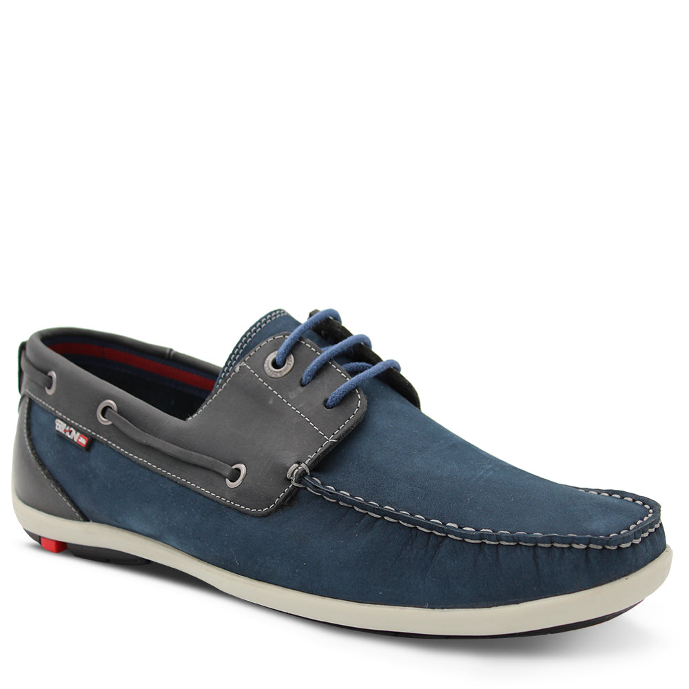 Ferracini Zigy Men's Boat Shoes Navy