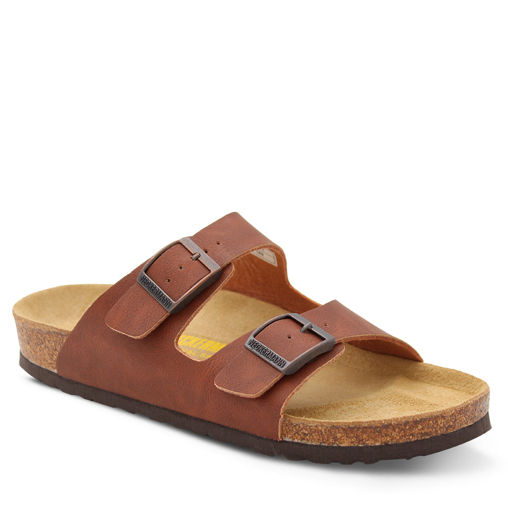 Neckerman N2618 Double Bar Unisex Slide Tan