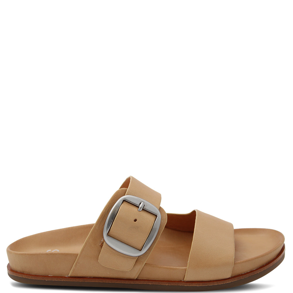 EOS Carafe Women's Flat Slides Tan 