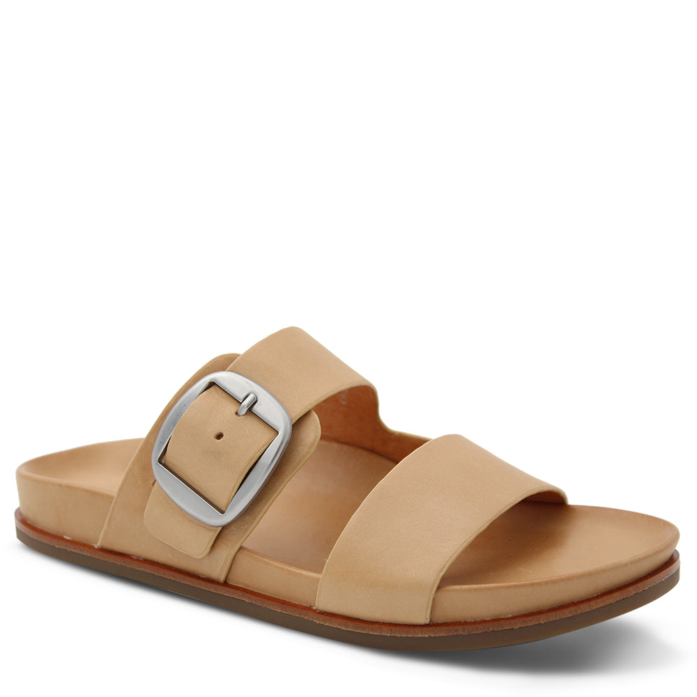 EOS Carafe Women's Flat Slides Tan 